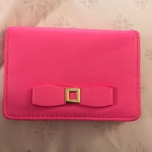 Small pink wallet